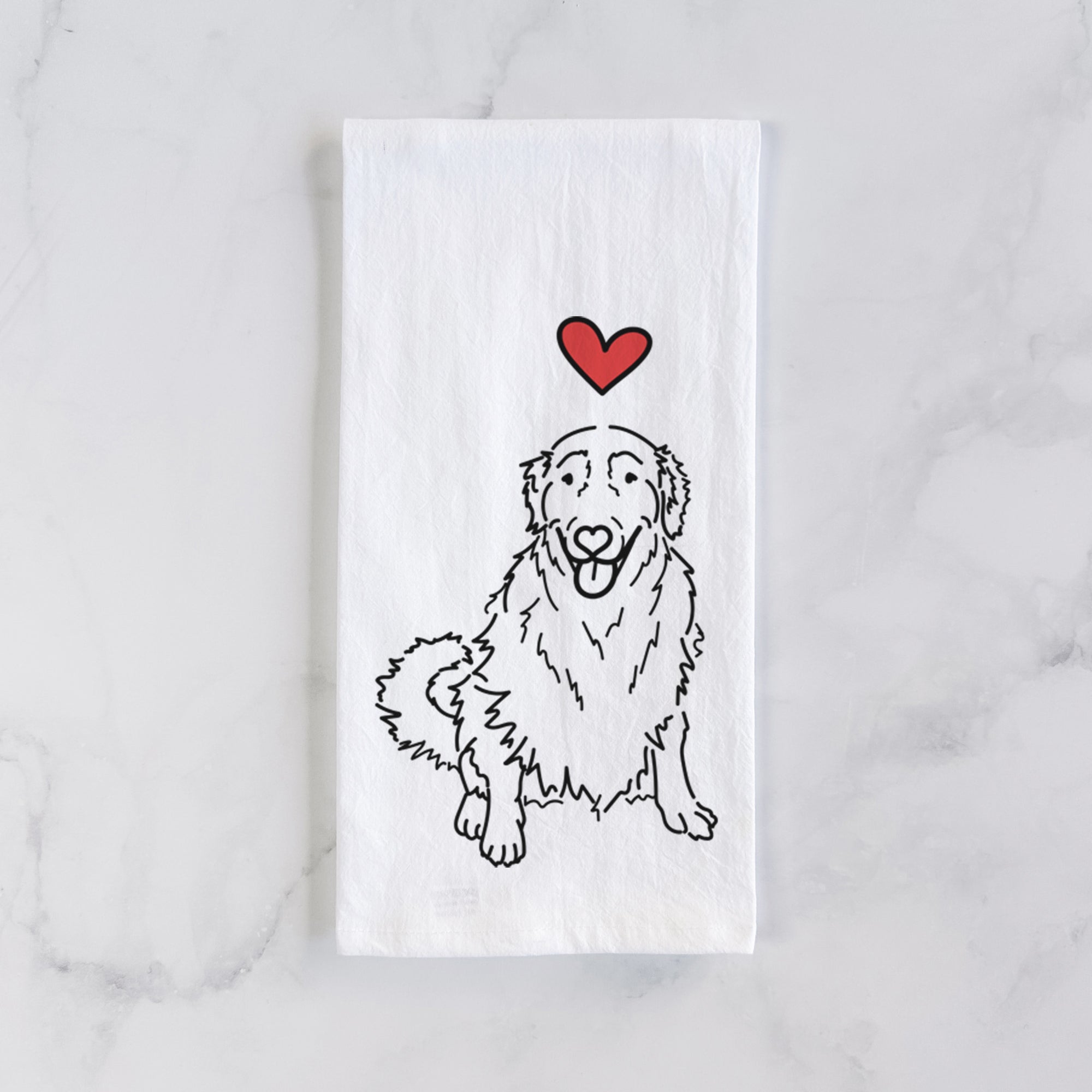 Love Always Golden Retriever - Daisy - Tea Towel