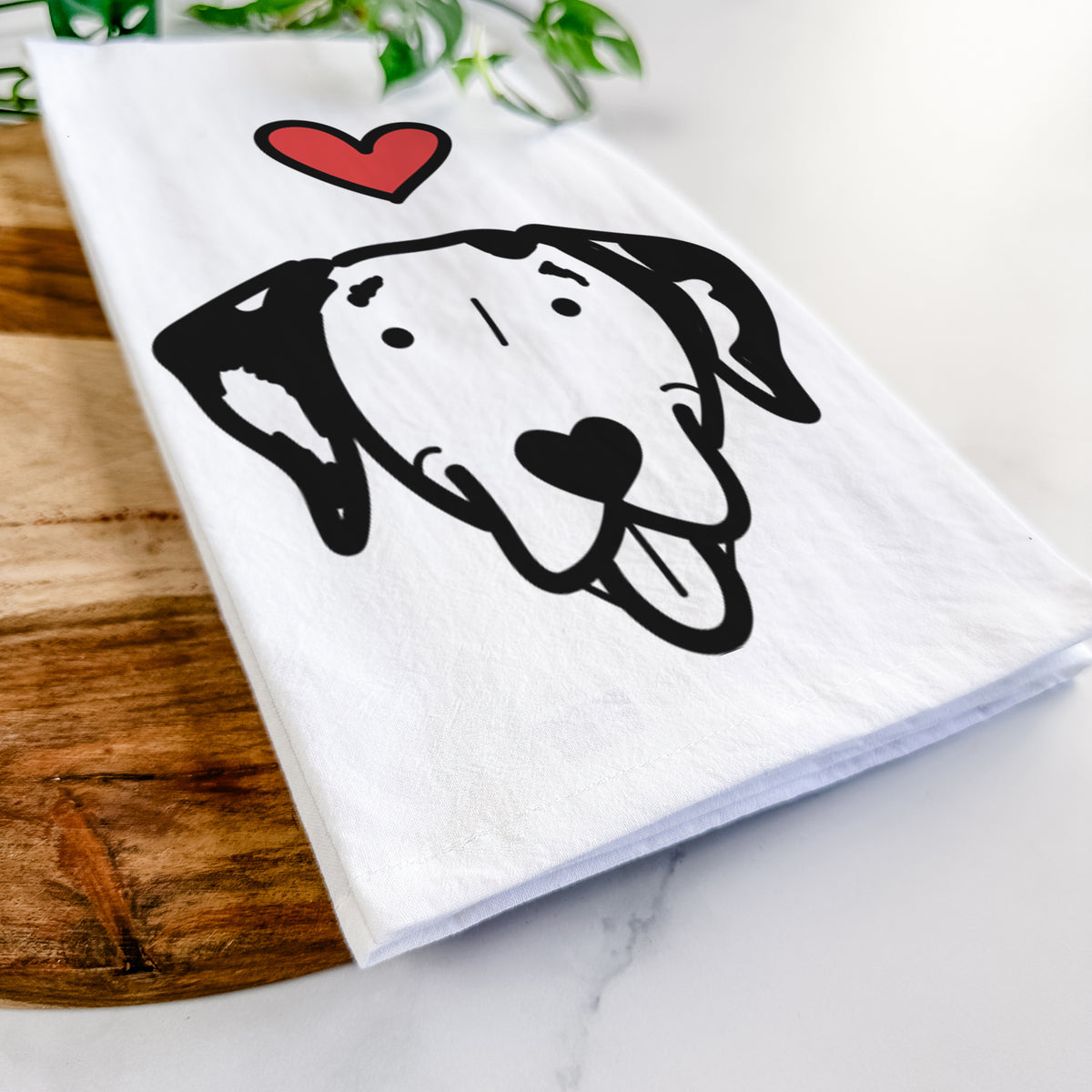 Love Always Dalmatian - Tea Towel