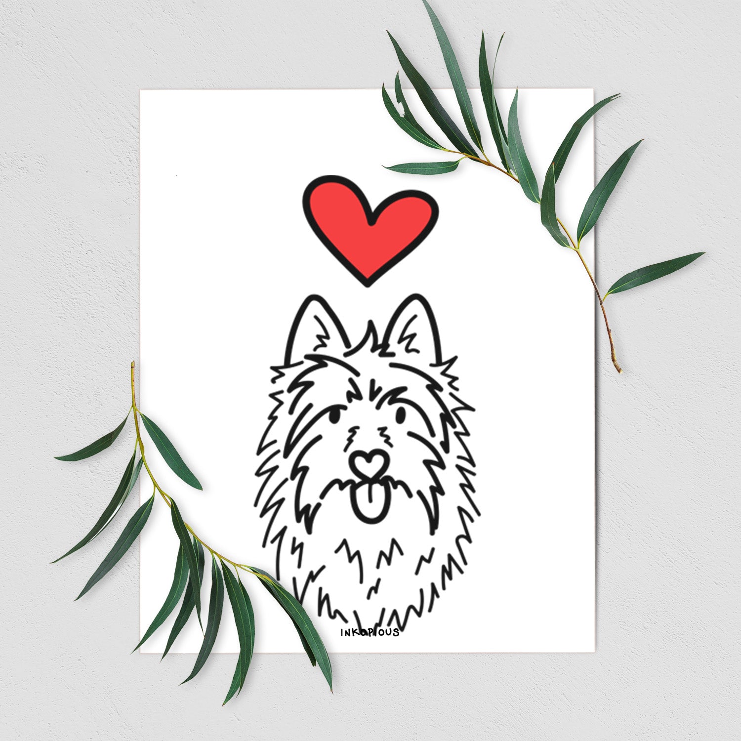 Love Always Australian Terrier - Digger Art Print