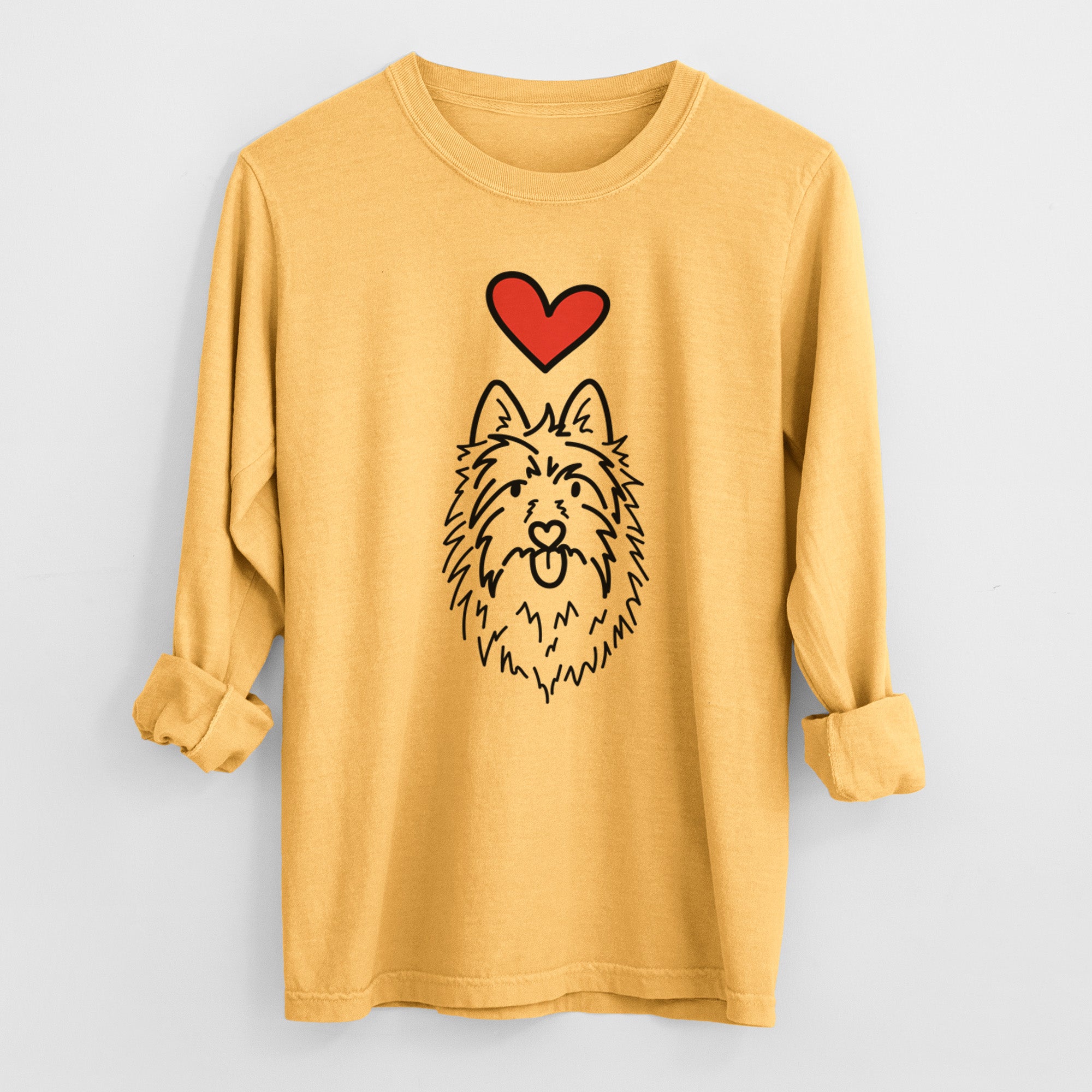 Love Always Australian Terrier - Digger - Heavyweight 100% Cotton Long Sleeve