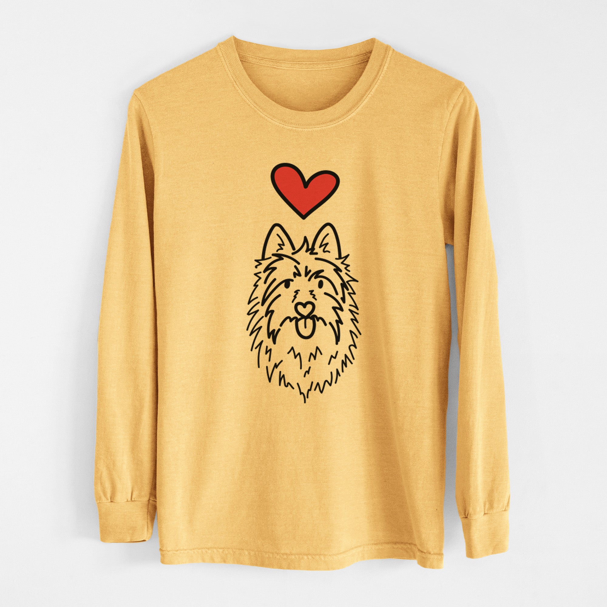 Love Always Australian Terrier - Digger - Heavyweight 100% Cotton Long Sleeve