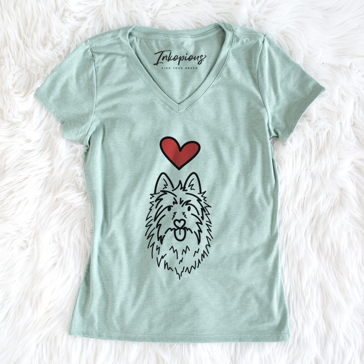 Love Always Australian Terrier - Digger - Women&#39;s Perfect V-neck Shirt