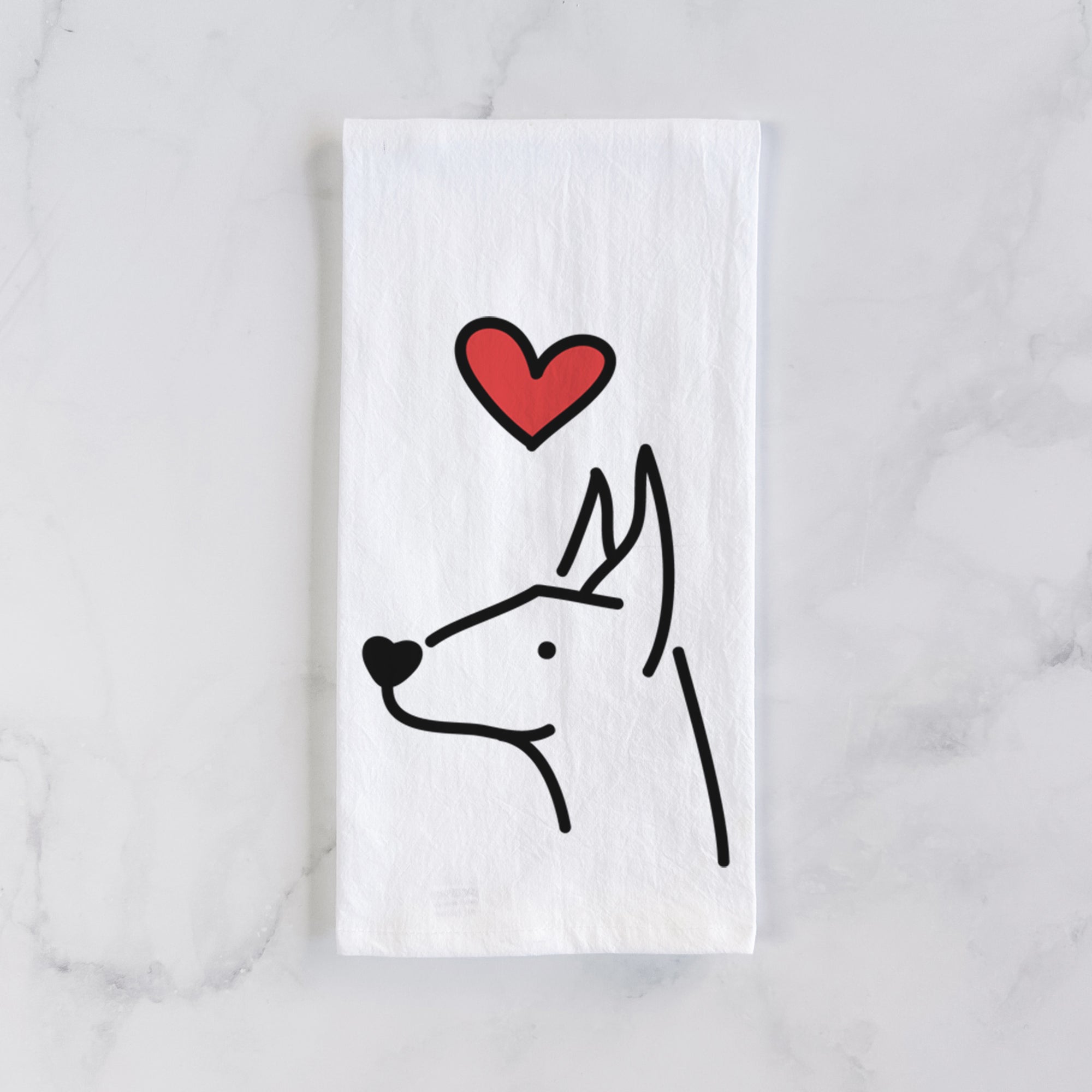 Love Always Doberman Pinscher - Tea Towel