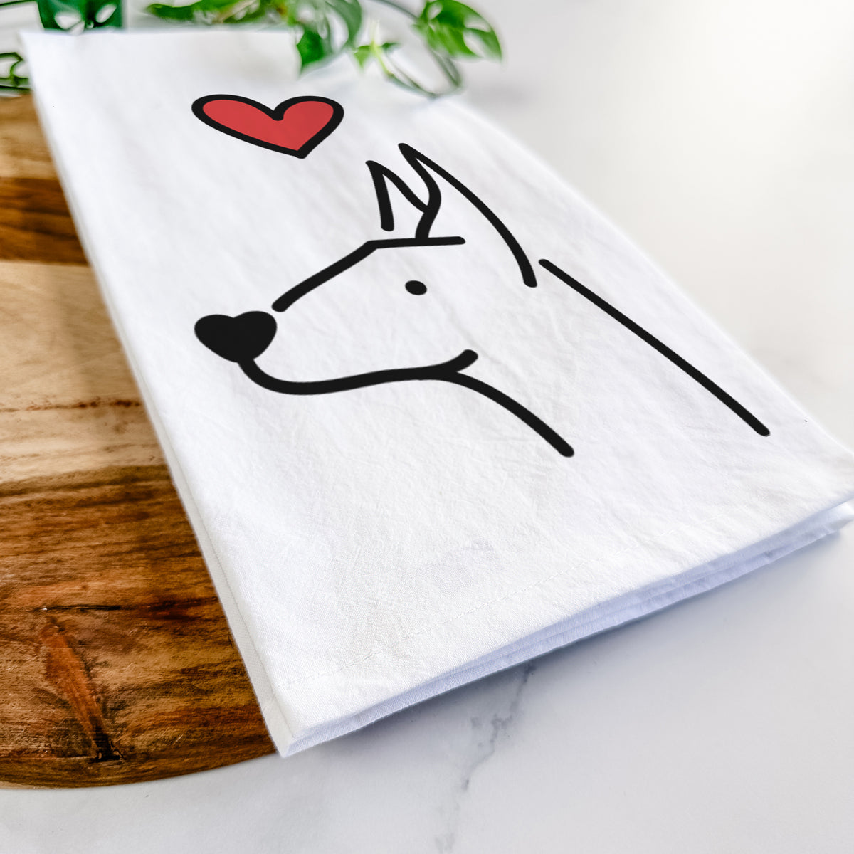 Love Always Doberman Pinscher - Tea Towel