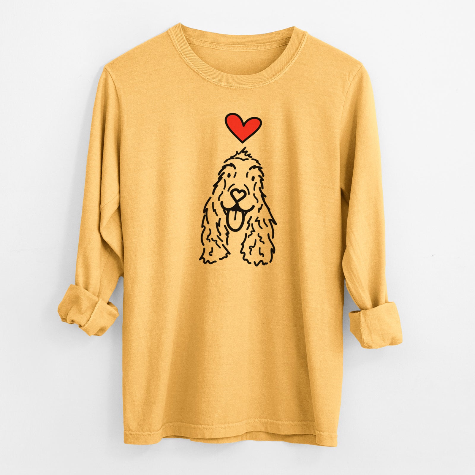 Love Always English Cocker Spaniel - Dolly - Heavyweight 100% Cotton Long Sleeve