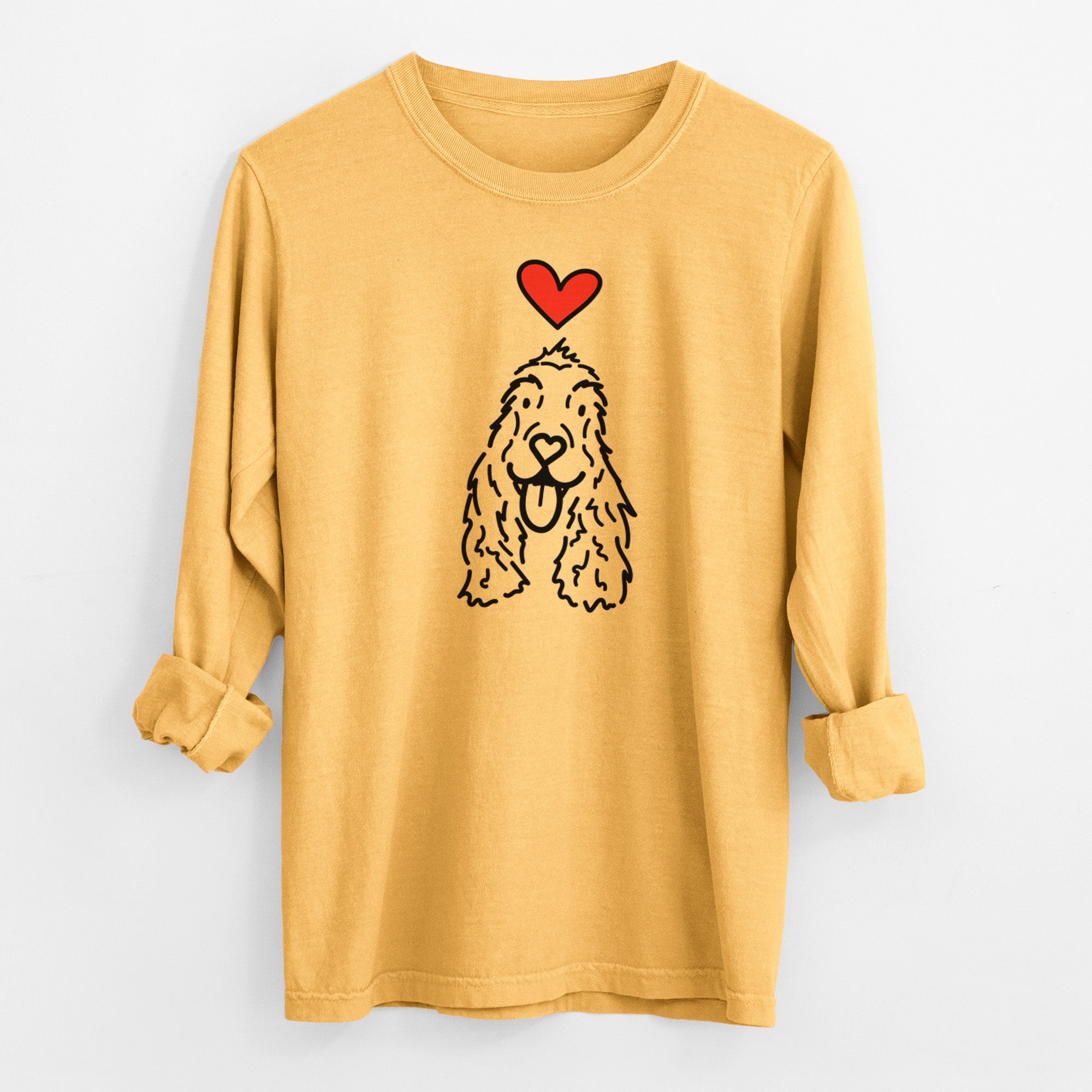 Love Always English Cocker Spaniel - Dolly - Heavyweight 100% Cotton Long Sleeve