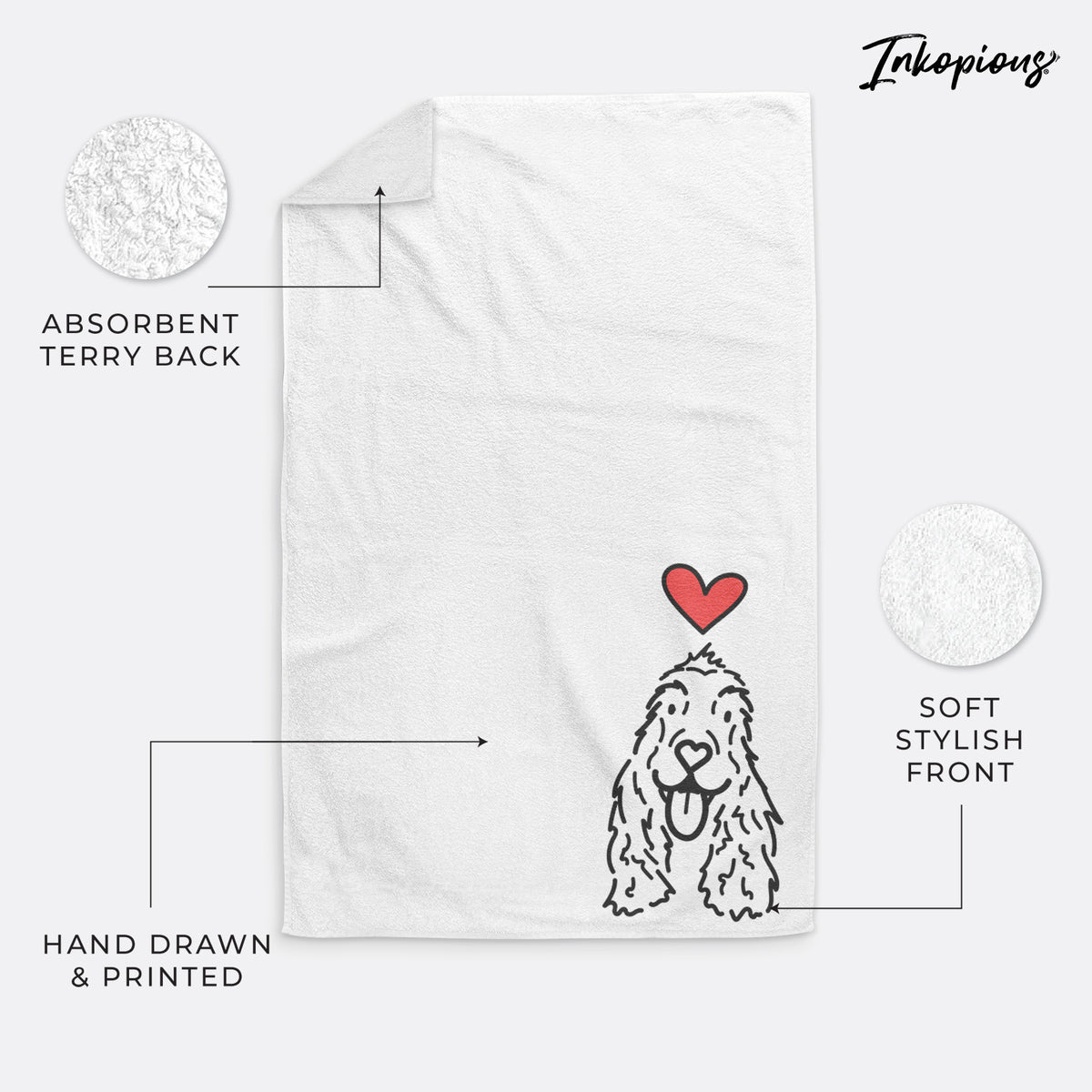 Love Always English Cocker Spaniel - Dolly - Hand Towel