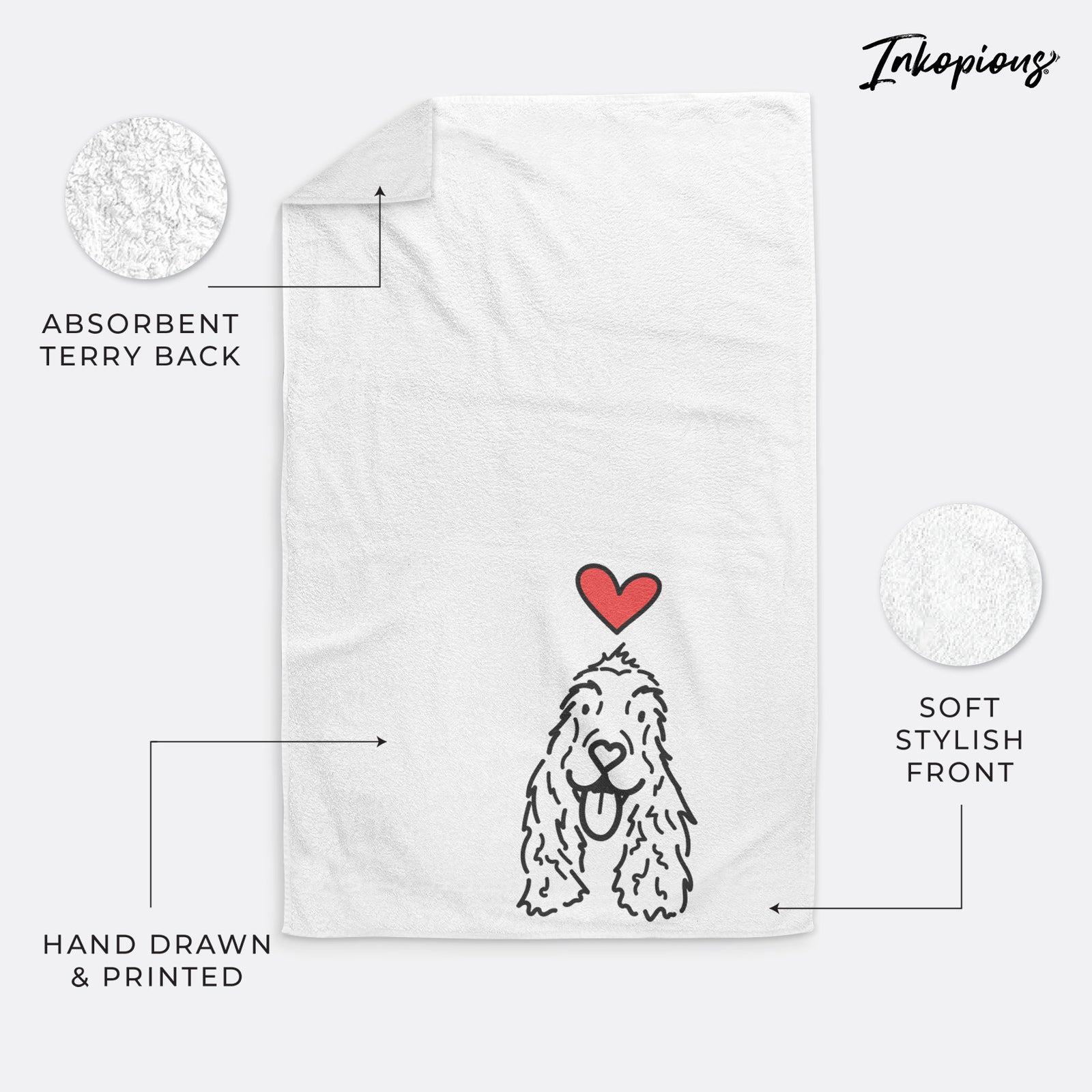 Love Always English Cocker Spaniel - Dolly - Hand Towel