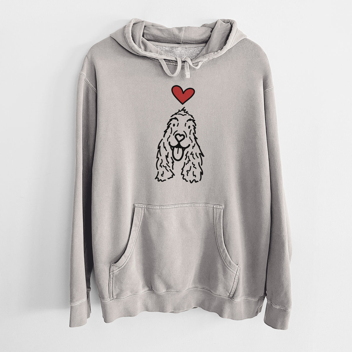 Love Always English Cocker Spaniel - Dolly - Unisex Pigment Dyed Hoodie