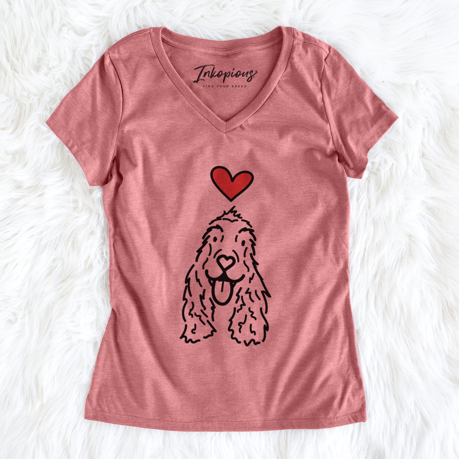 Love Always English Cocker Spaniel - Dolly - Women's Perfect V-neck Shirt