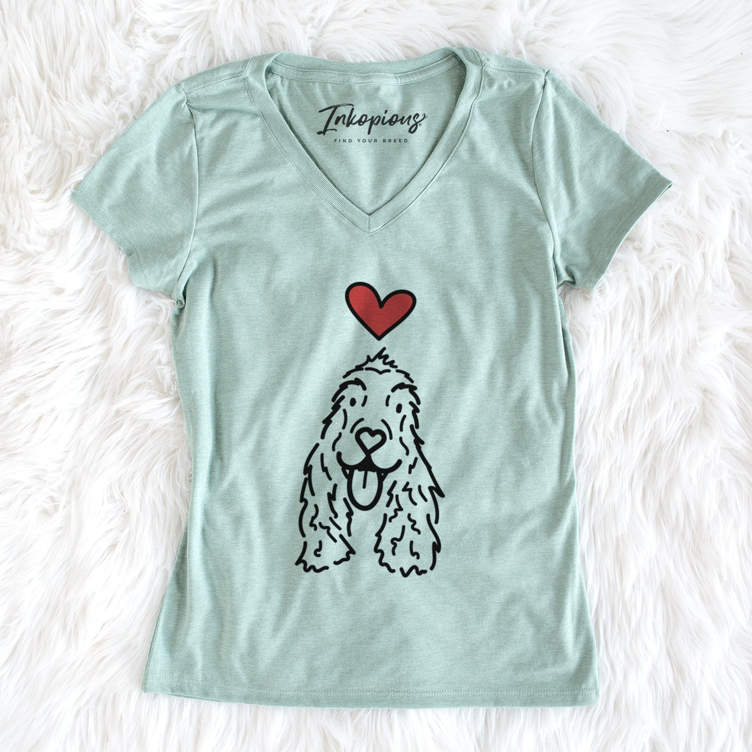 Love Always English Cocker Spaniel - Dolly - Women's Perfect V-neck Shirt