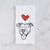 Love Always Pitbull Mix - Dottie - Tea Towel