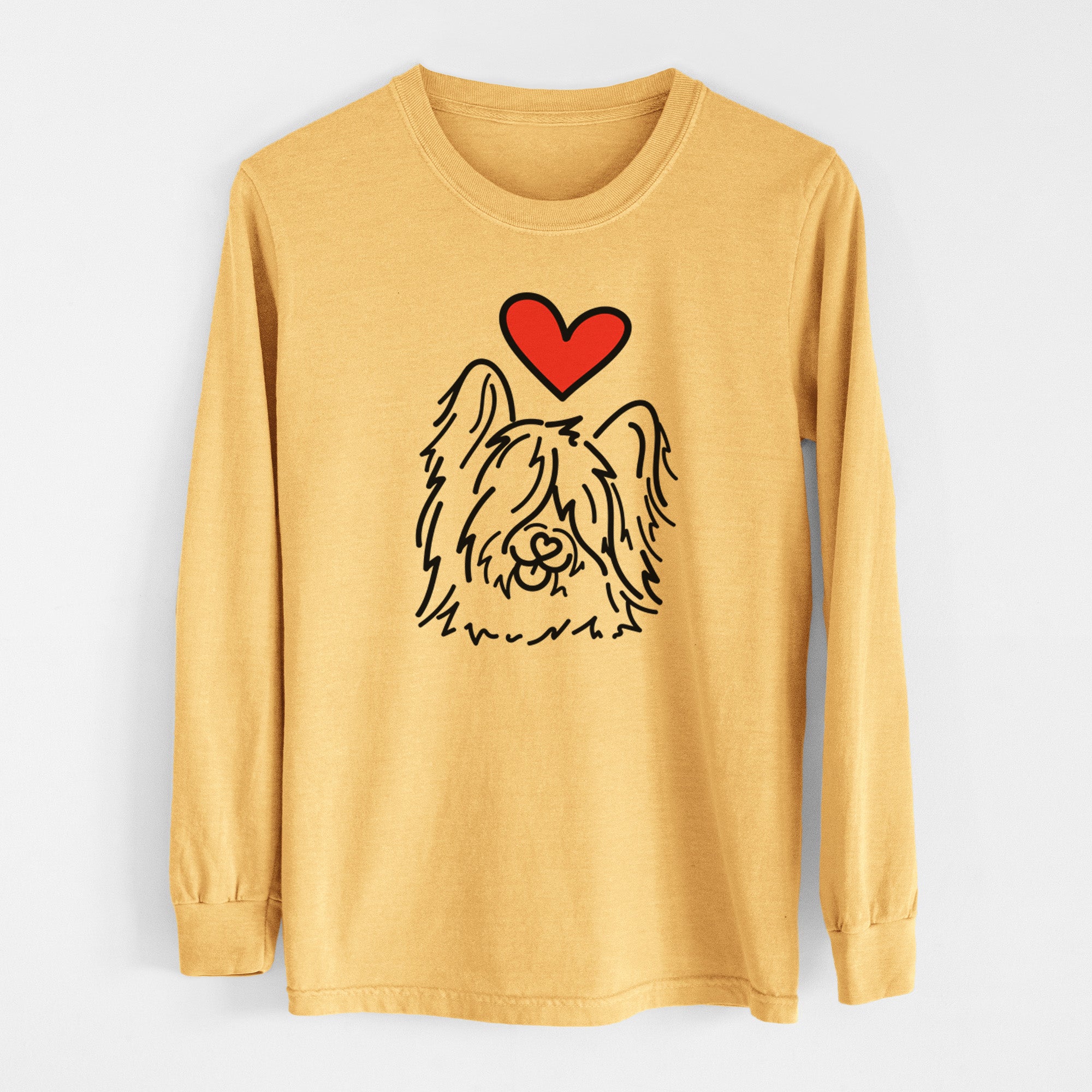 Love Always Skye Terrier - Dougal - Heavyweight 100% Cotton Long Sleeve