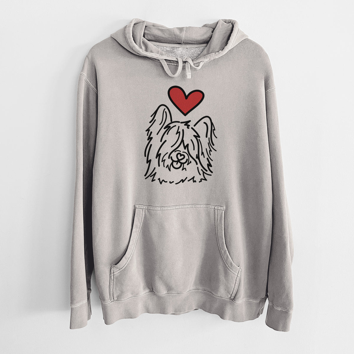 Love Always Skye Terrier - Dougal - Unisex Pigment Dyed Hoodie