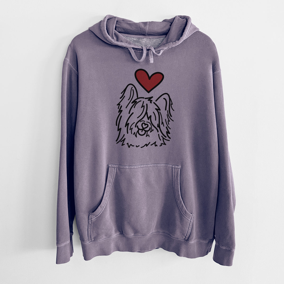 Love Always Skye Terrier - Dougal - Unisex Pigment Dyed Hoodie