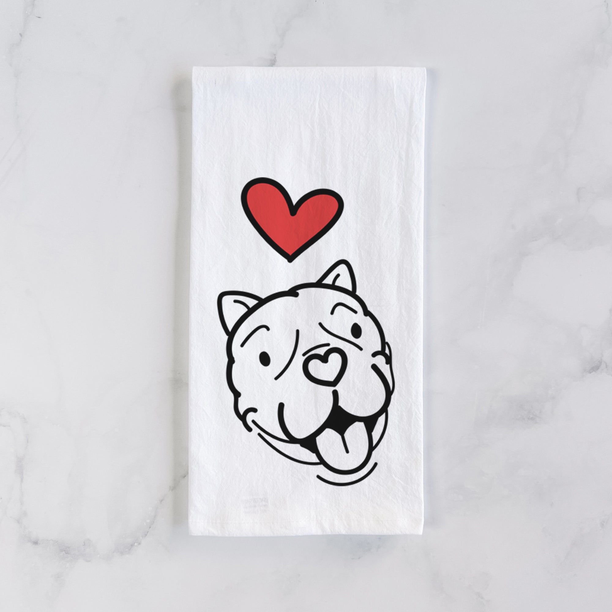 Love Always American Bulldog - Draco - Tea Towel