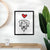 Love Always Doodle - Dug Art Print