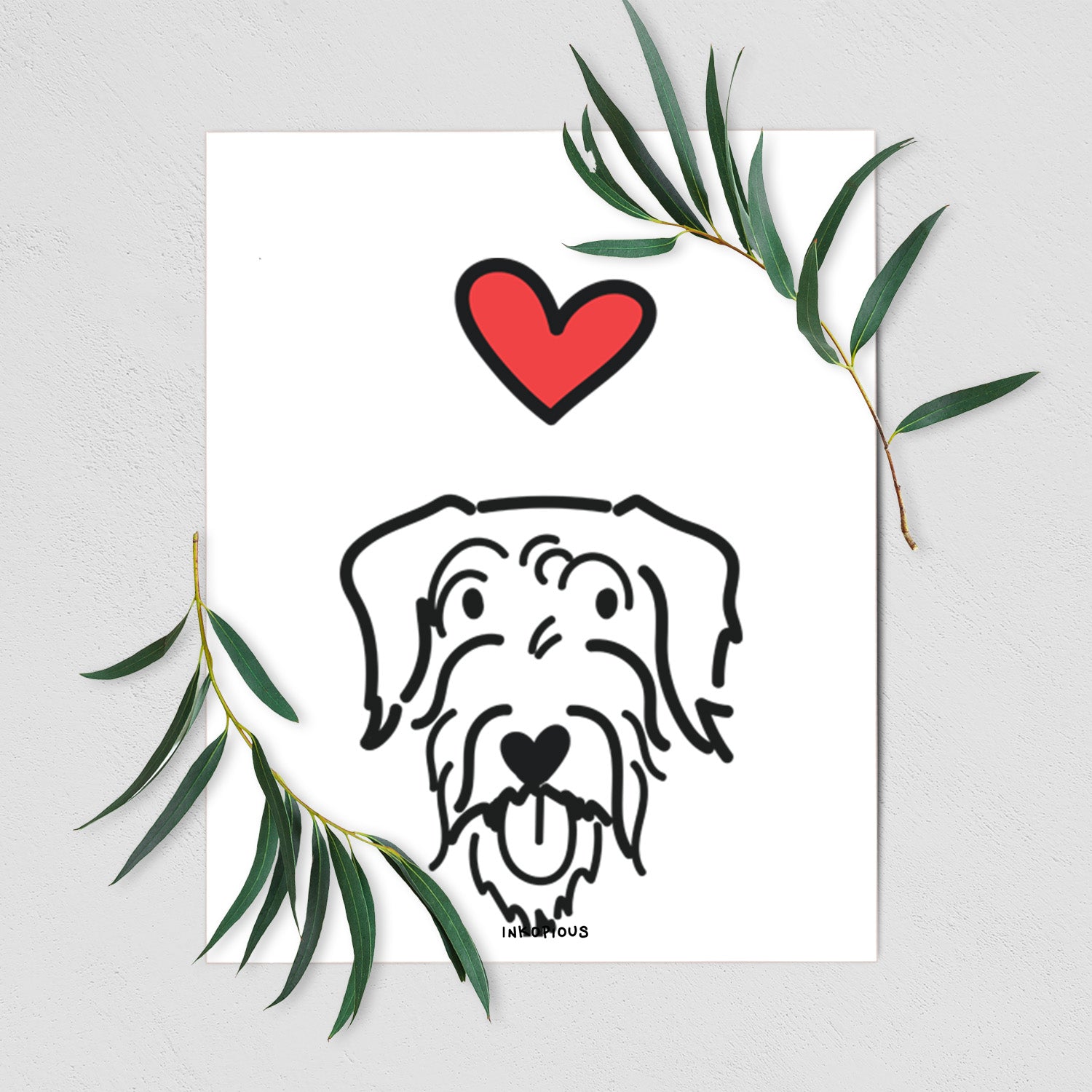 Love Always Doodle - Dug Art Print