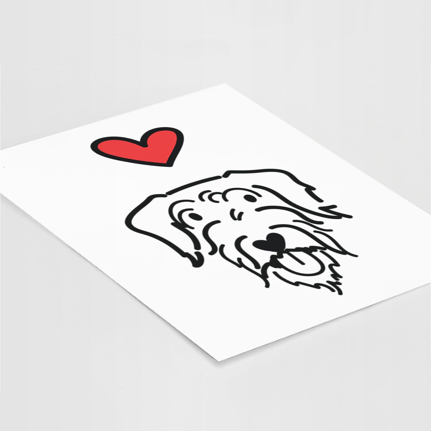 Love Always Doodle - Dug Art Print