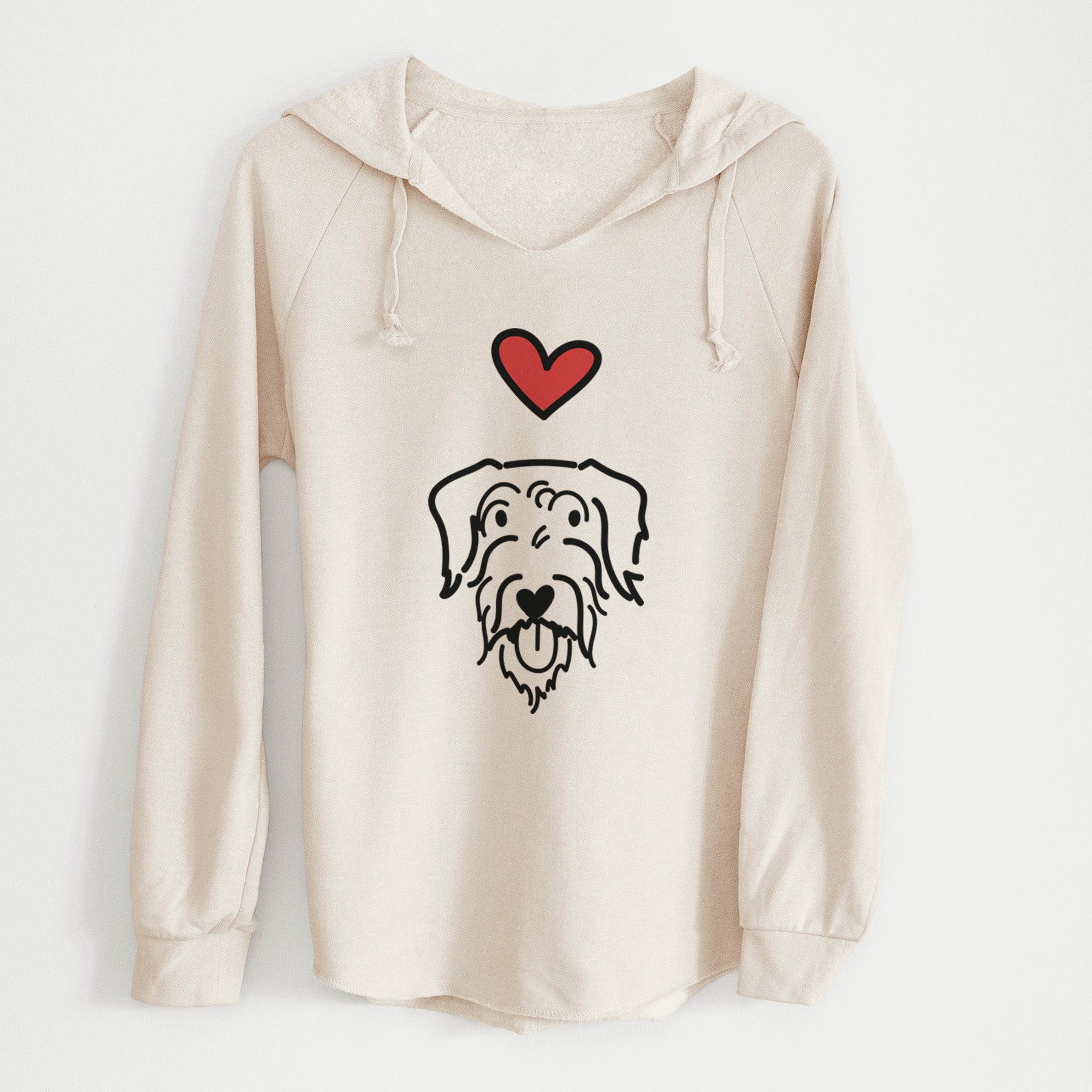 Love Always Doodle - Dug - Cali Wave Hooded Sweatshirt