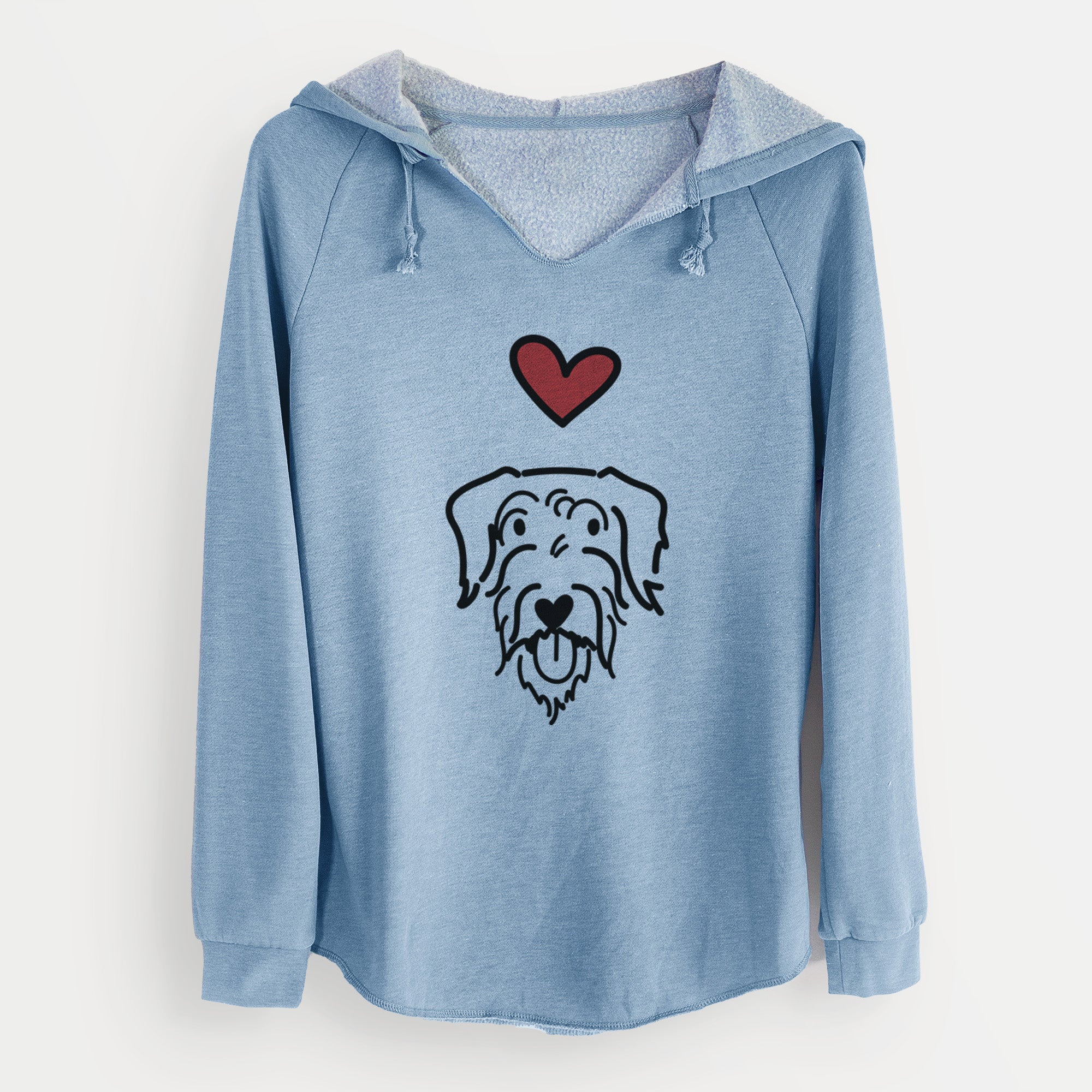 Love Always Doodle - Dug - Cali Wave Hooded Sweatshirt