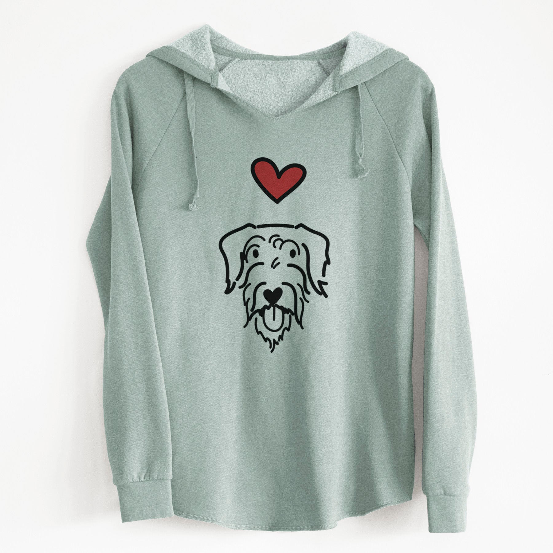 Love Always Doodle - Dug - Cali Wave Hooded Sweatshirt