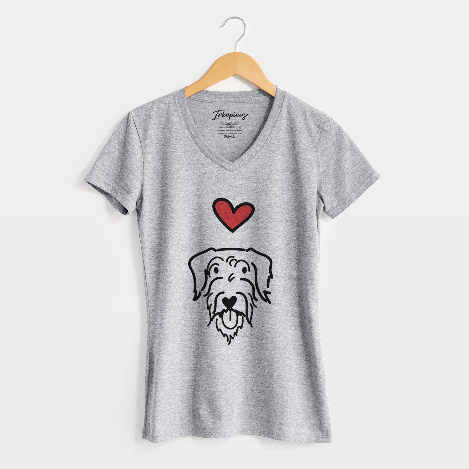 Love Always Doodle - Dug - Women's Perfect V-neck Shirt
