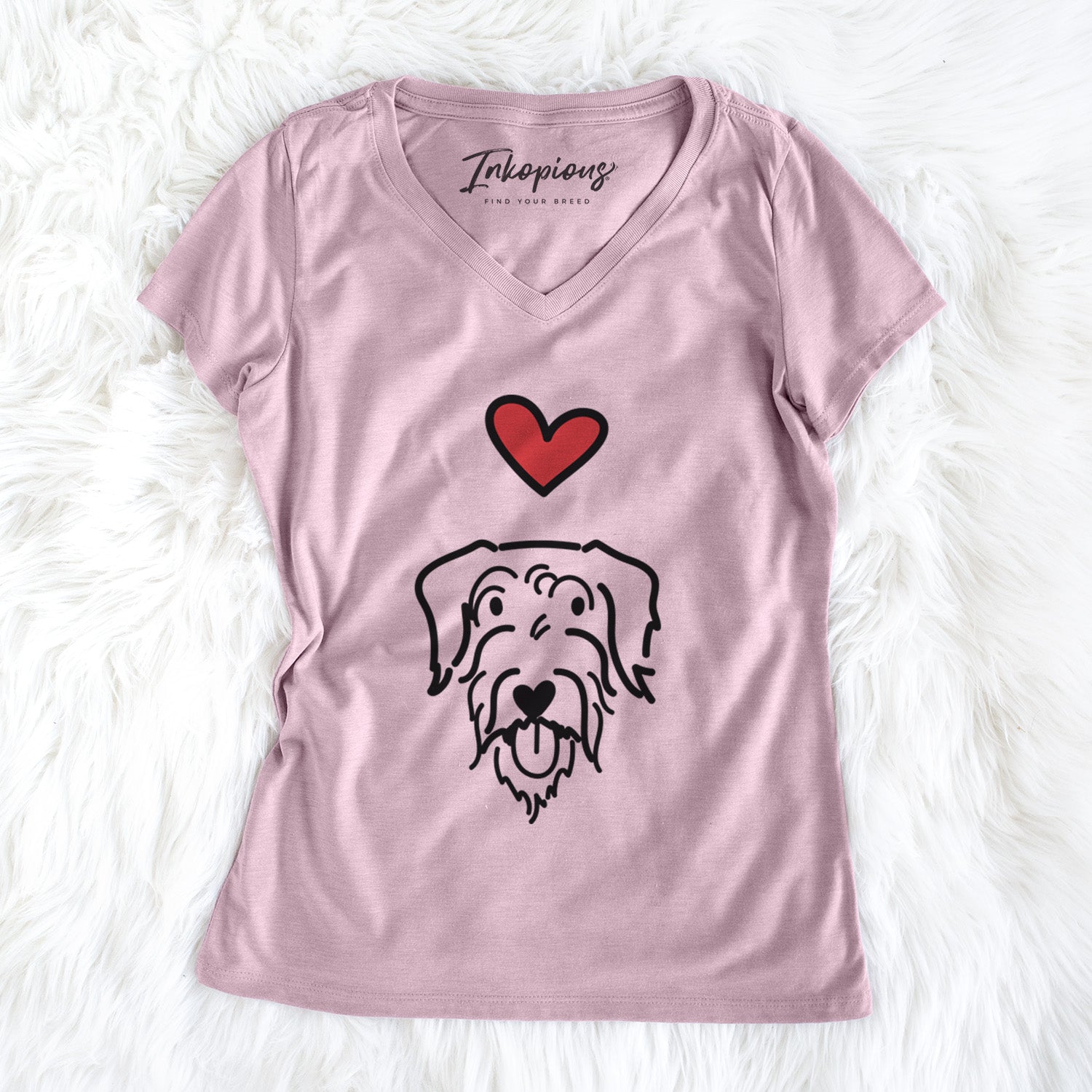 Love Always Doodle - Dug - Women's Perfect V-neck Shirt