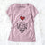 Love Always Doodle - Dug - Women's Perfect V-neck Shirt