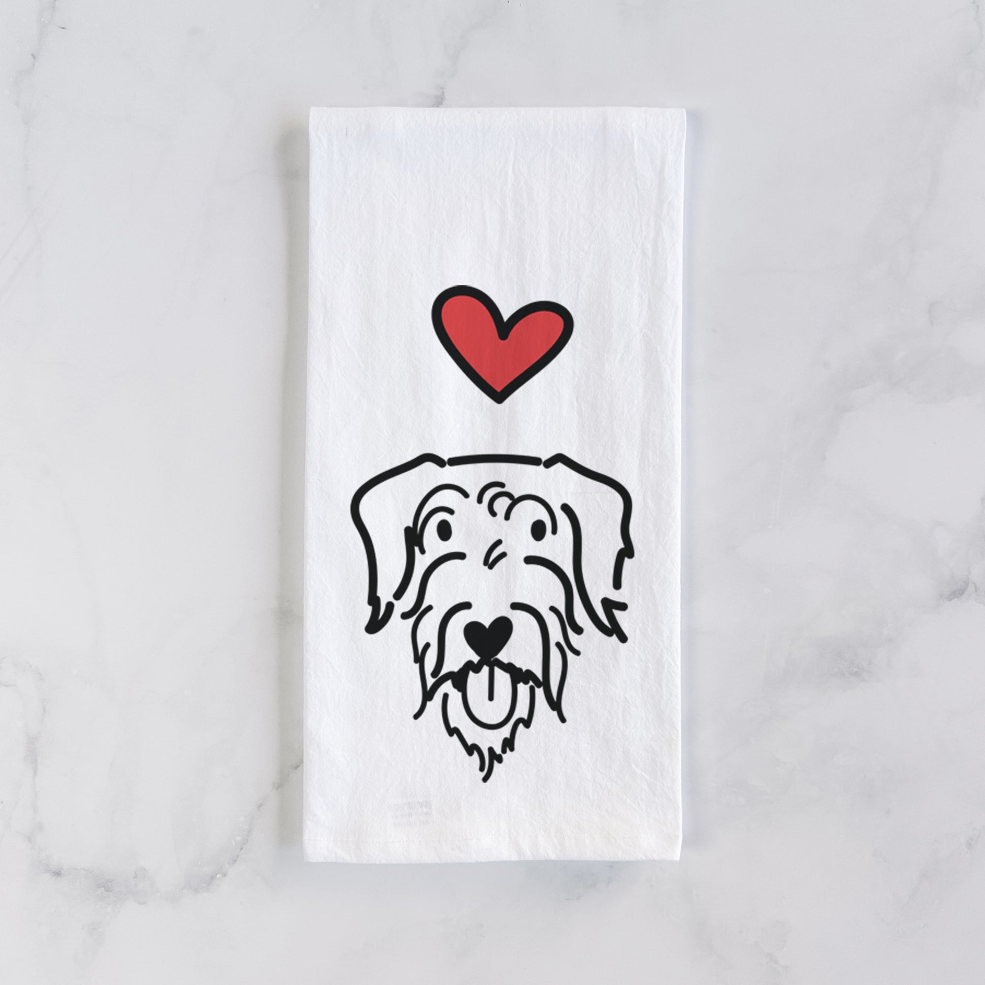 Love Always Doodle - Dug - Tea Towel