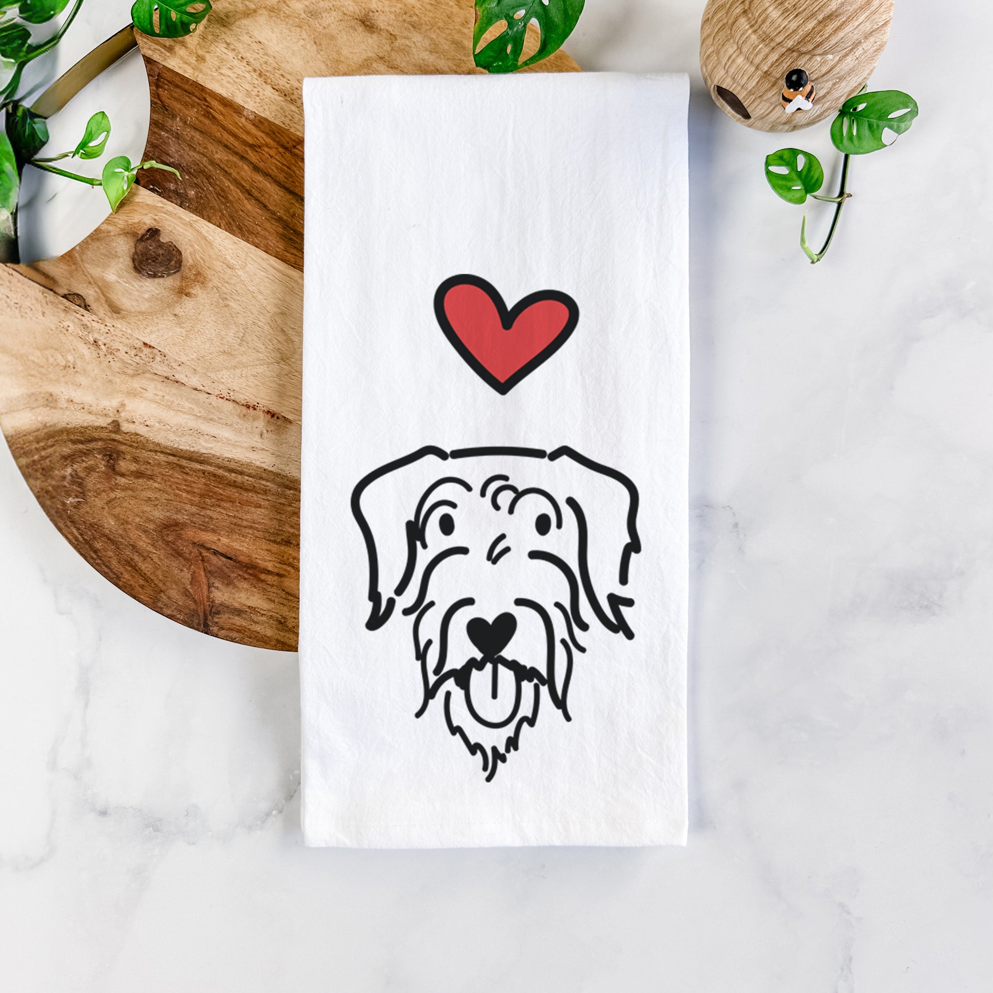 Love Always Doodle - Dug - Tea Towel