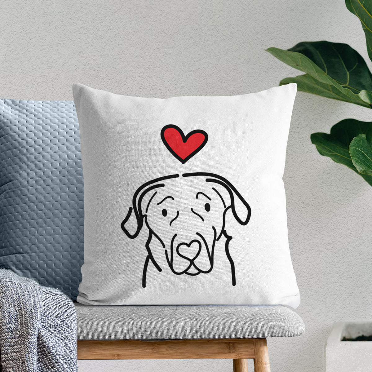 Love Always English Labrador - Throw Pillow Cover
