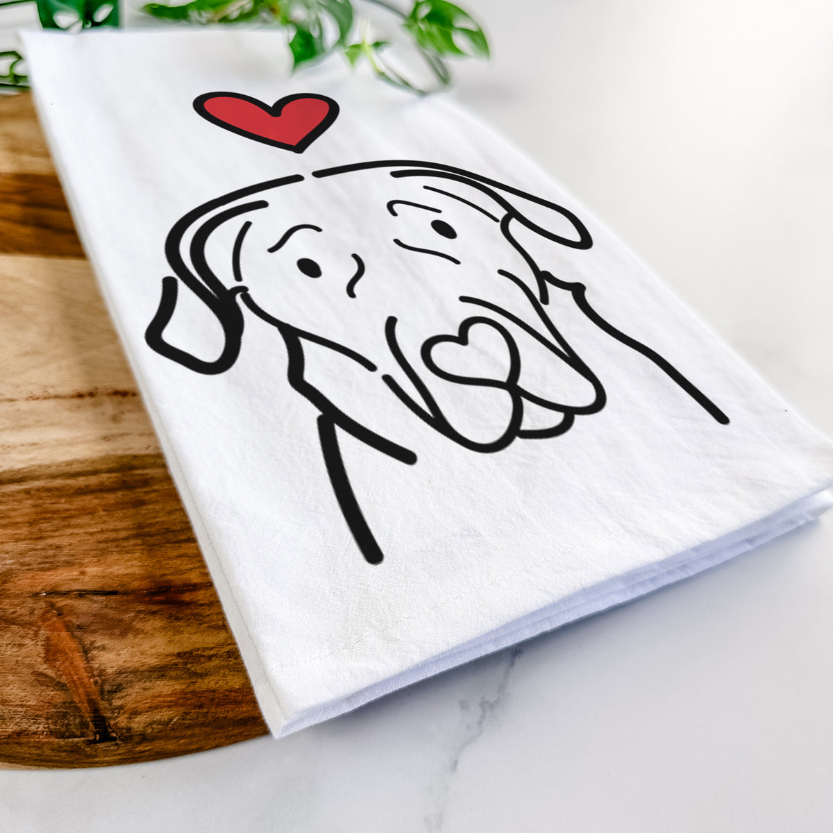 Love Always English Labrador - Tea Towel