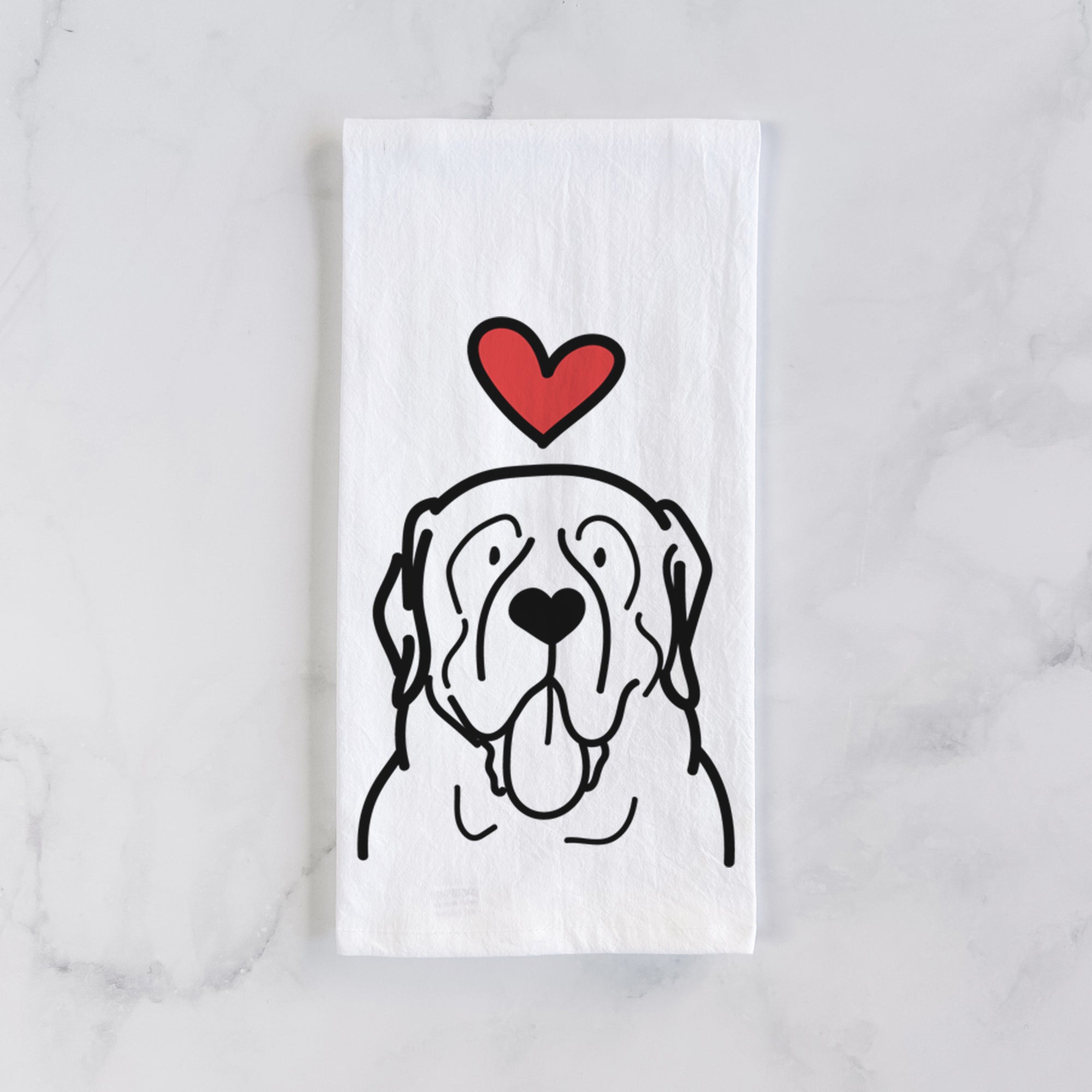 Love Always English Mastiff - Tea Towel