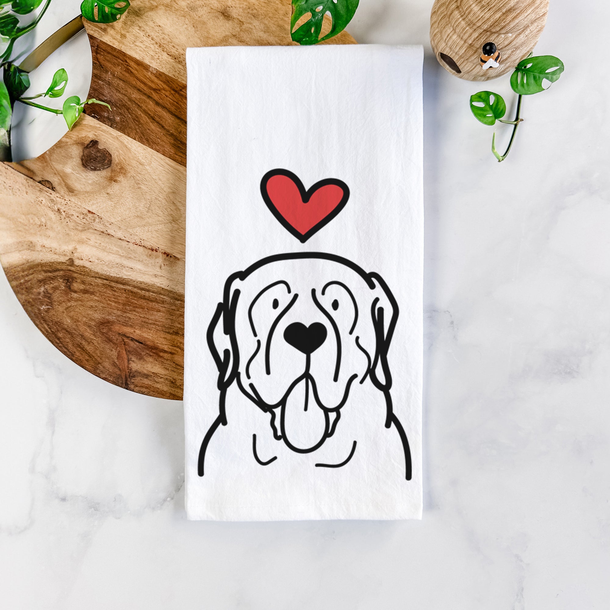 Love Always English Mastiff - Tea Towel