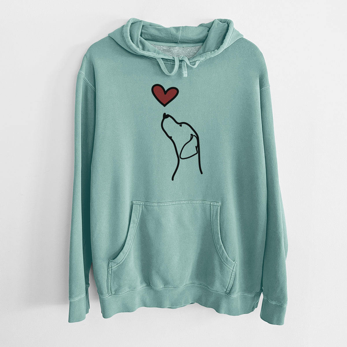 Love Always English Pointer Profile - Unisex Pigment Dyed Hoodie