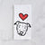 Love Always Pitbull Mix - Ernie - Tea Towel