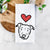 Love Always Pitbull Mix - Ernie - Tea Towel