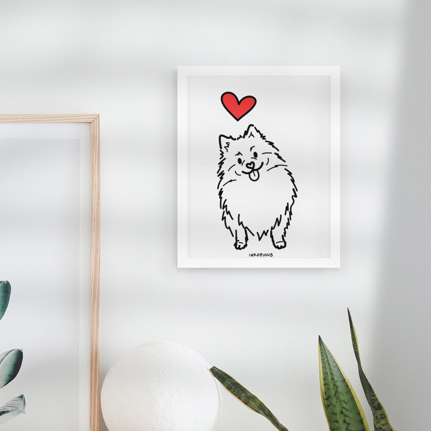 Love Always Pomeranian - Fern Art Print