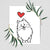 Love Always Pomeranian - Fern Art Print