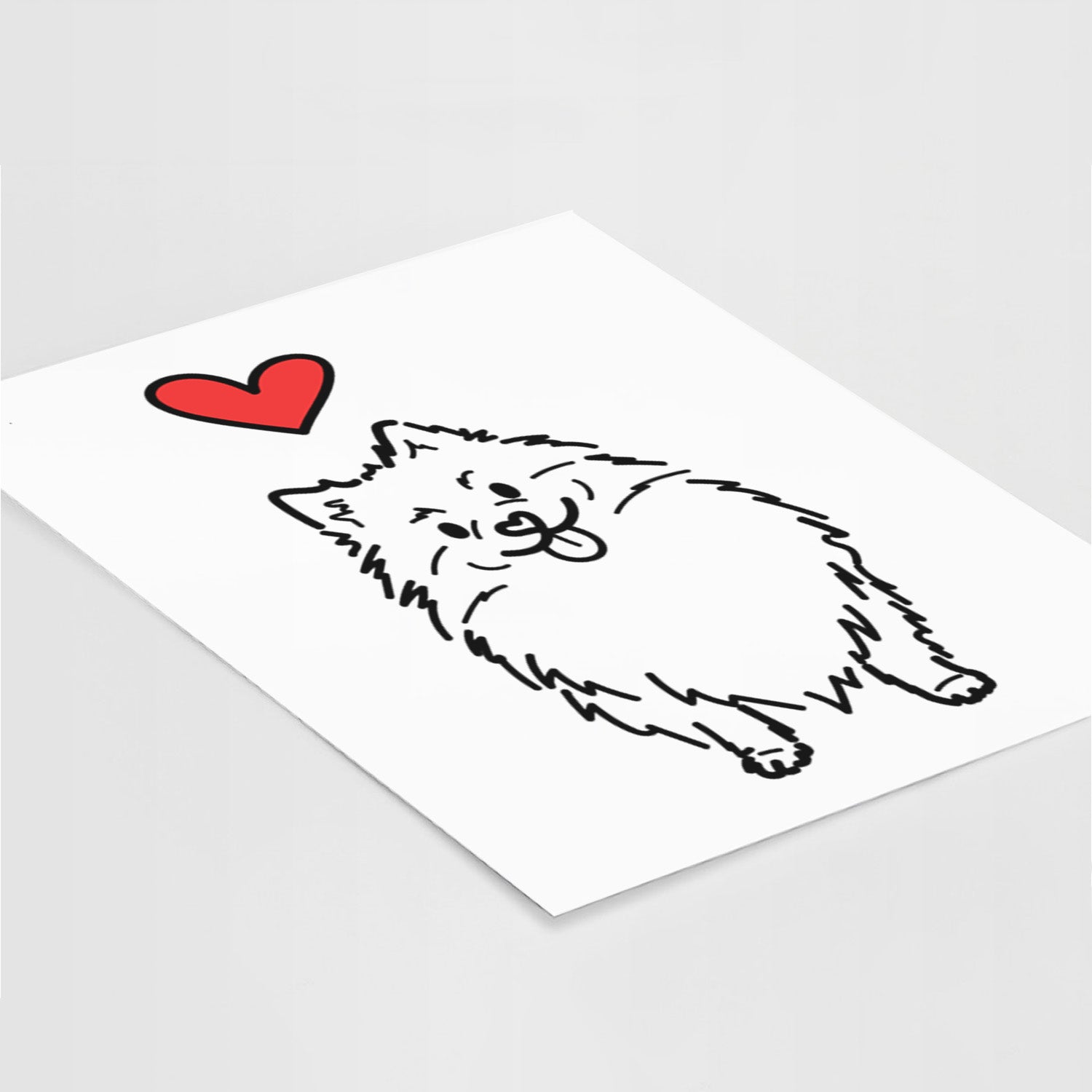 Love Always Pomeranian - Fern Art Print