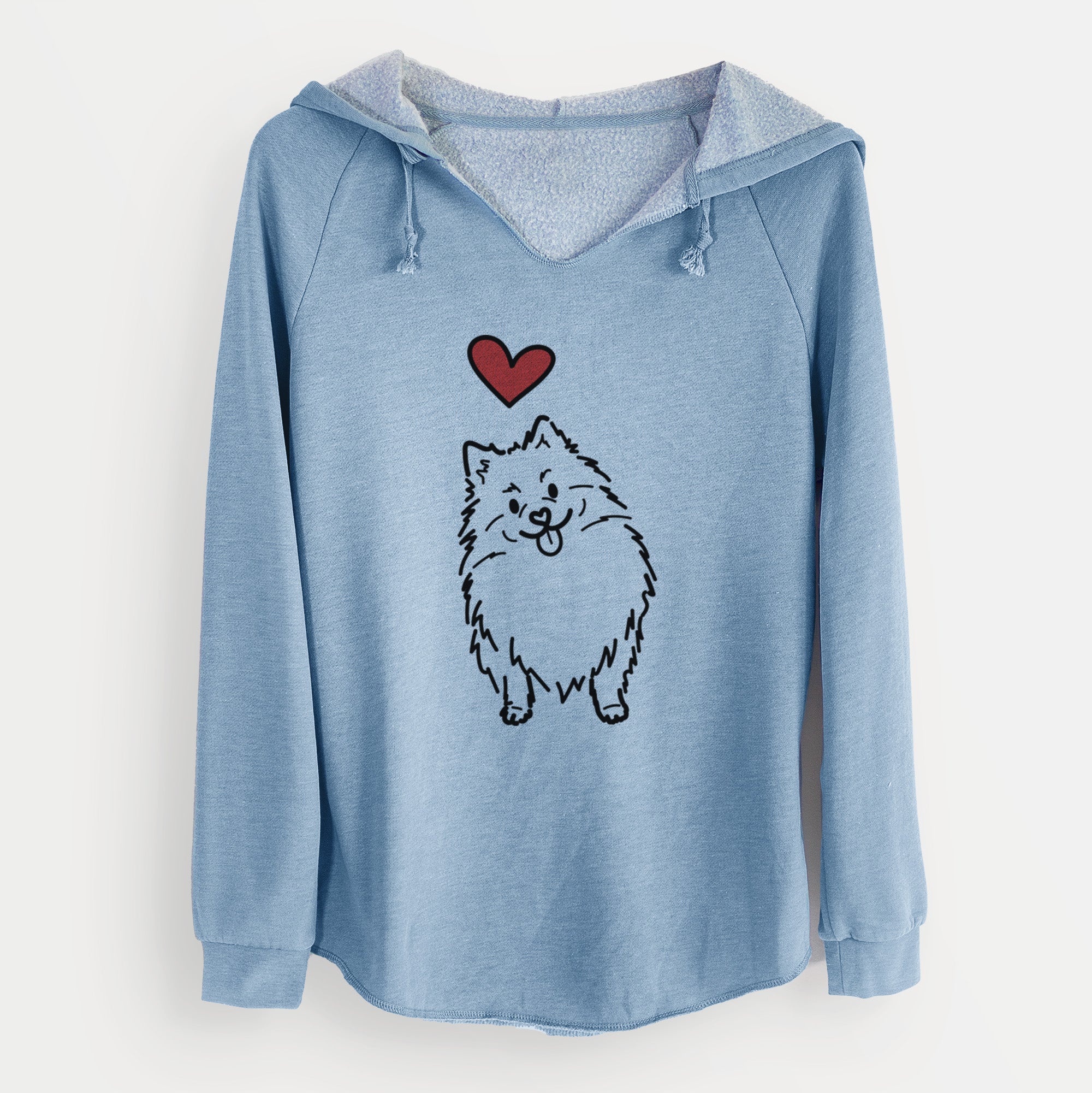 Love Always Pomeranian - Fern - Cali Wave Hooded Sweatshirt