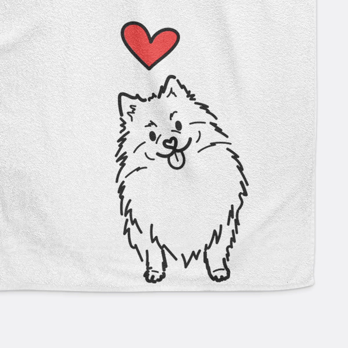 Love Always Pomeranian - Fern - Decorative Hand Towel