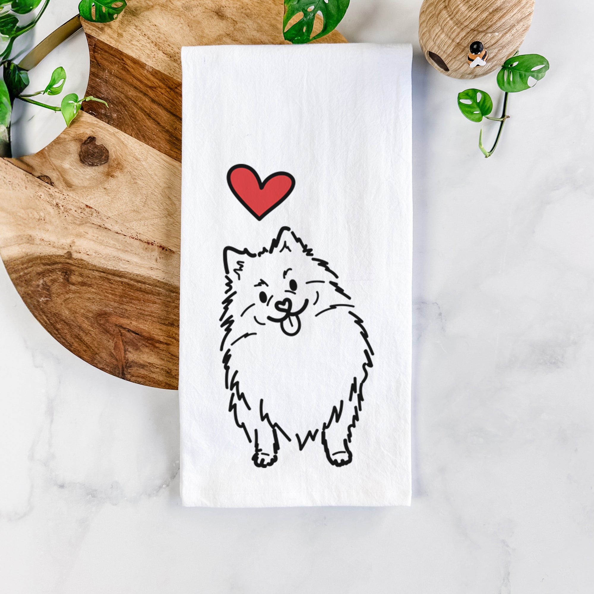 Love Always Pomeranian - Fern - Tea Towel