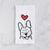 Love Always French Bulldog - Tea Towel