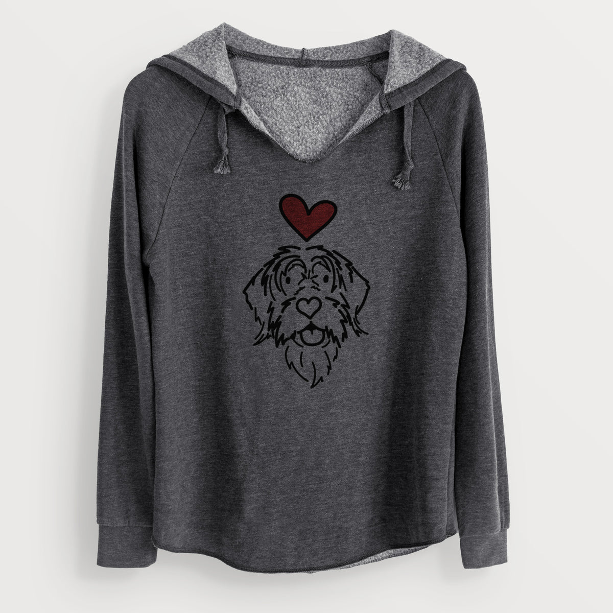 Love Always Wirehaird Pointing Griffon - Gary - Cali Wave Hooded Sweatshirt