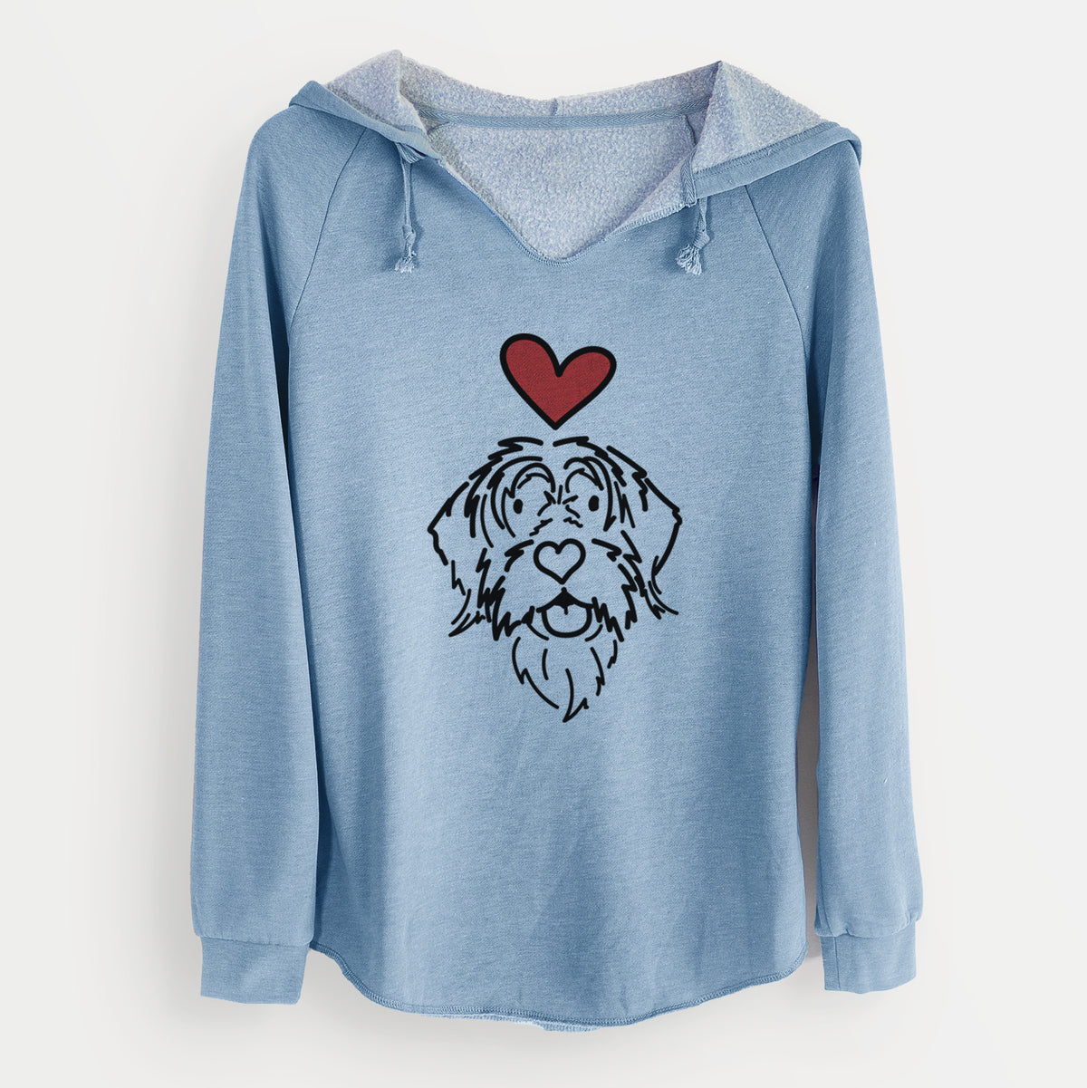 Love Always Wirehaird Pointing Griffon - Gary - Cali Wave Hooded Sweatshirt