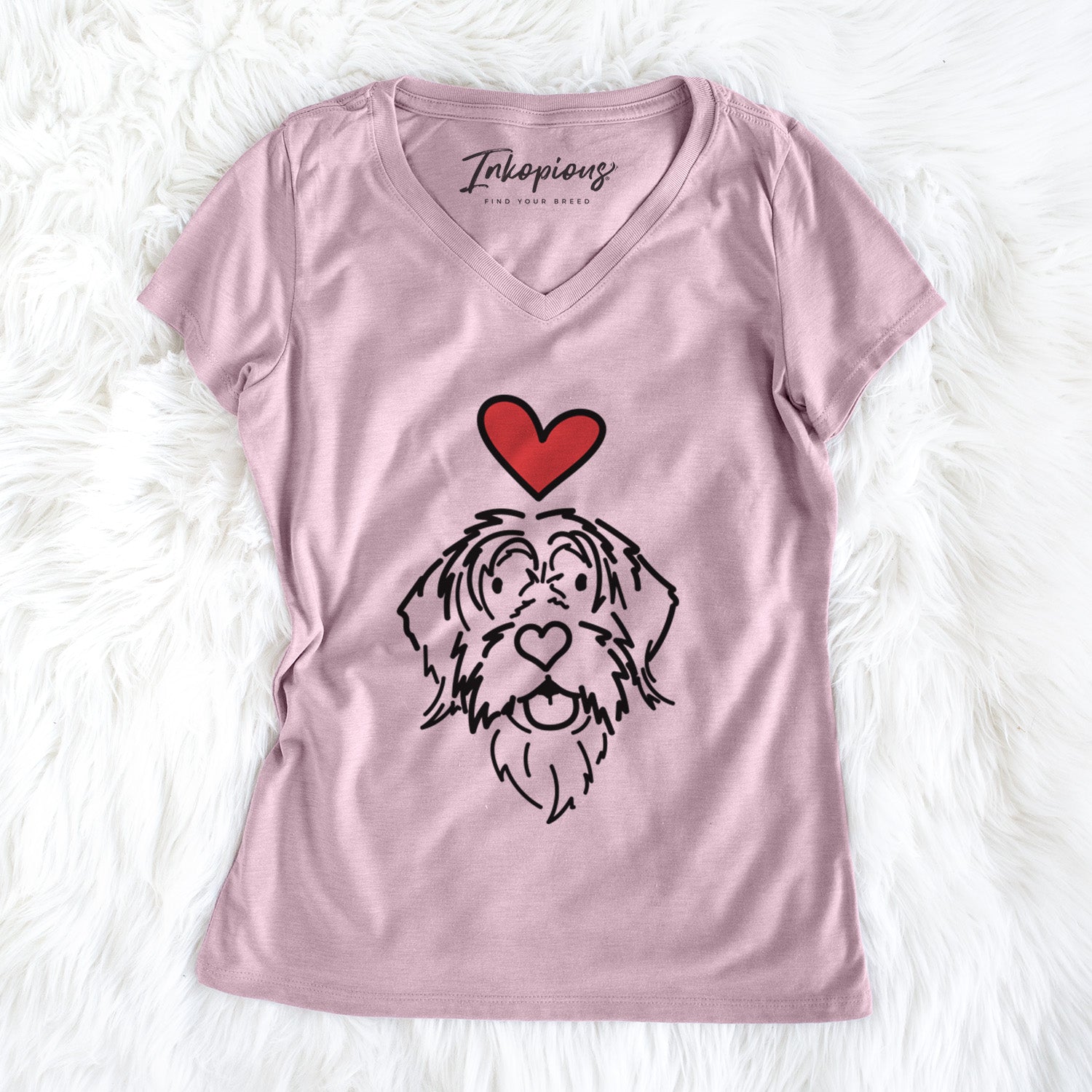 Love Always Wirehaird Pointing Griffon - Gary - Women's Perfect V-neck Shirt