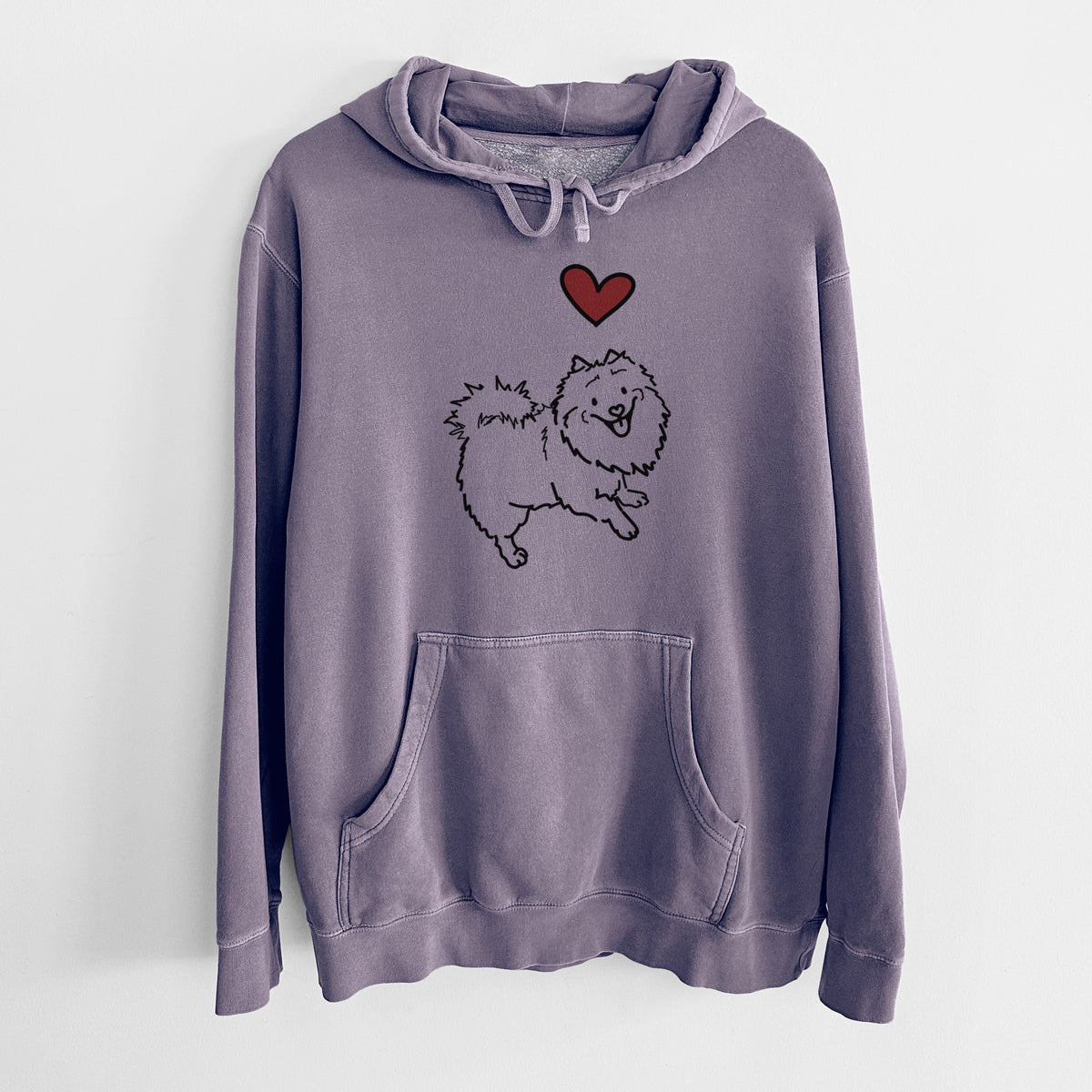 Love Always Pomeranian Mix - Goldie - Unisex Pigment Dyed Hoodie