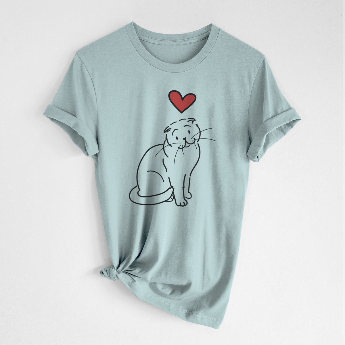 Love Always Scottish Fold Cat - Hank - Unisex Crewneck